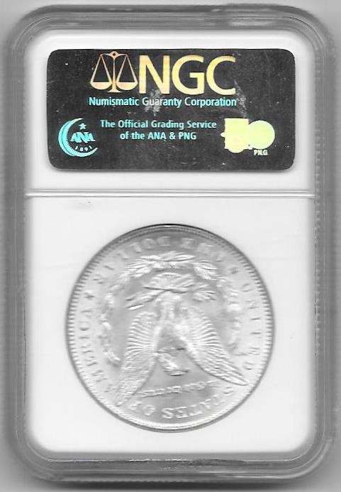 1887 Morgan Silver Dollar, NGC MS 63