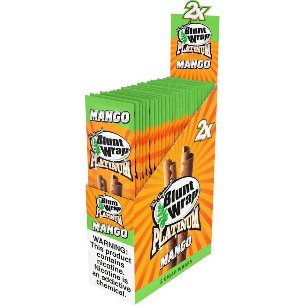 Double Platinum Wraps - Mango Wraps - 25 Pouches (2 Per Pack)