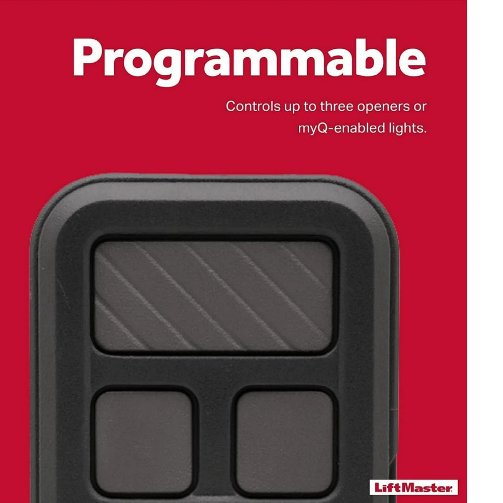 890MAX Universal Garage Door Remote – LiftMaster 3‑Button Keychain Controller