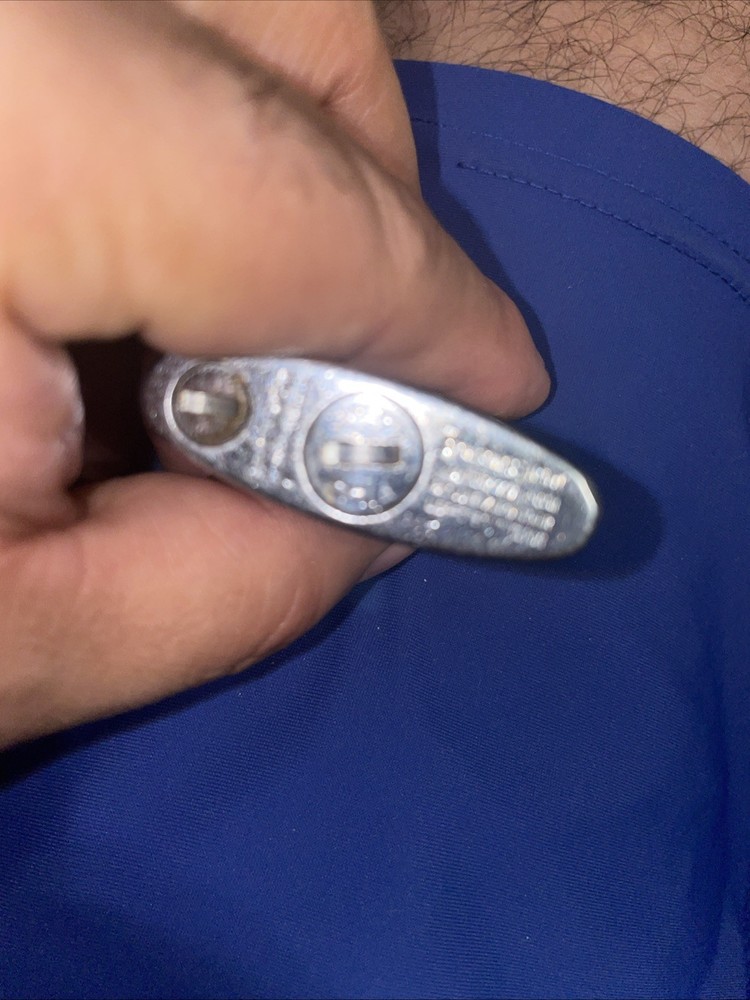 VINTAGE RONSON De- Light Silver Tone LIGHTER