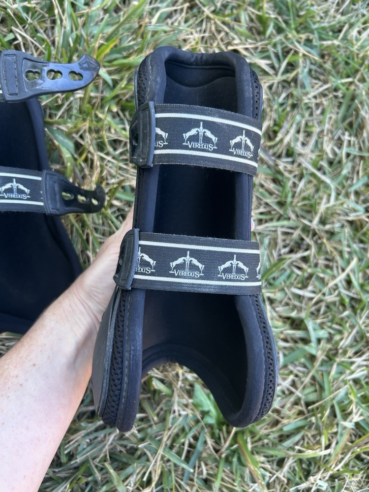 Veredus Carbon Gel Vento Open Front Boots Black Size Medium