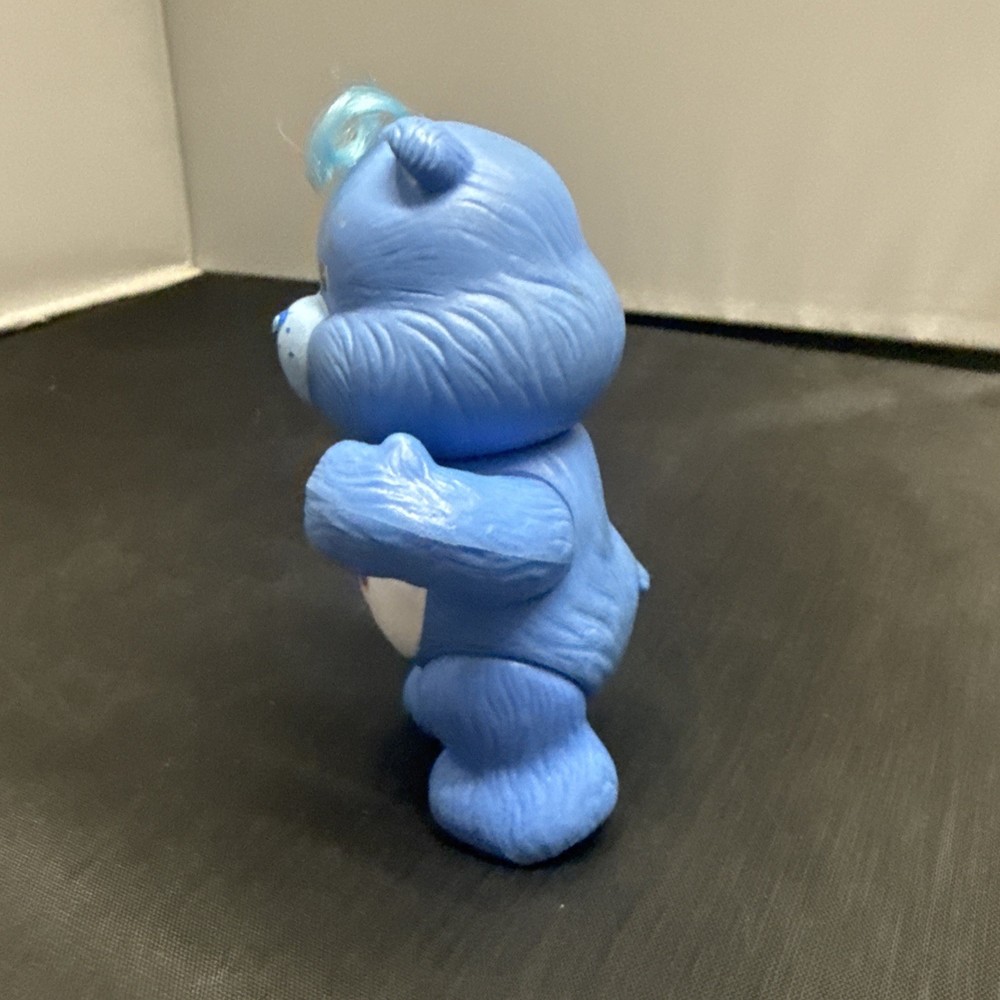 Care Bears Grumpy Bear Blue Rain Cloud Poseable 1983 Kenner 3.5" Toy