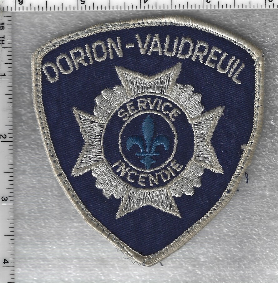 Dorion-Vaudreuil Fire Dept (Quebec, Canada) Uniform Take-Off Shoulder Patch