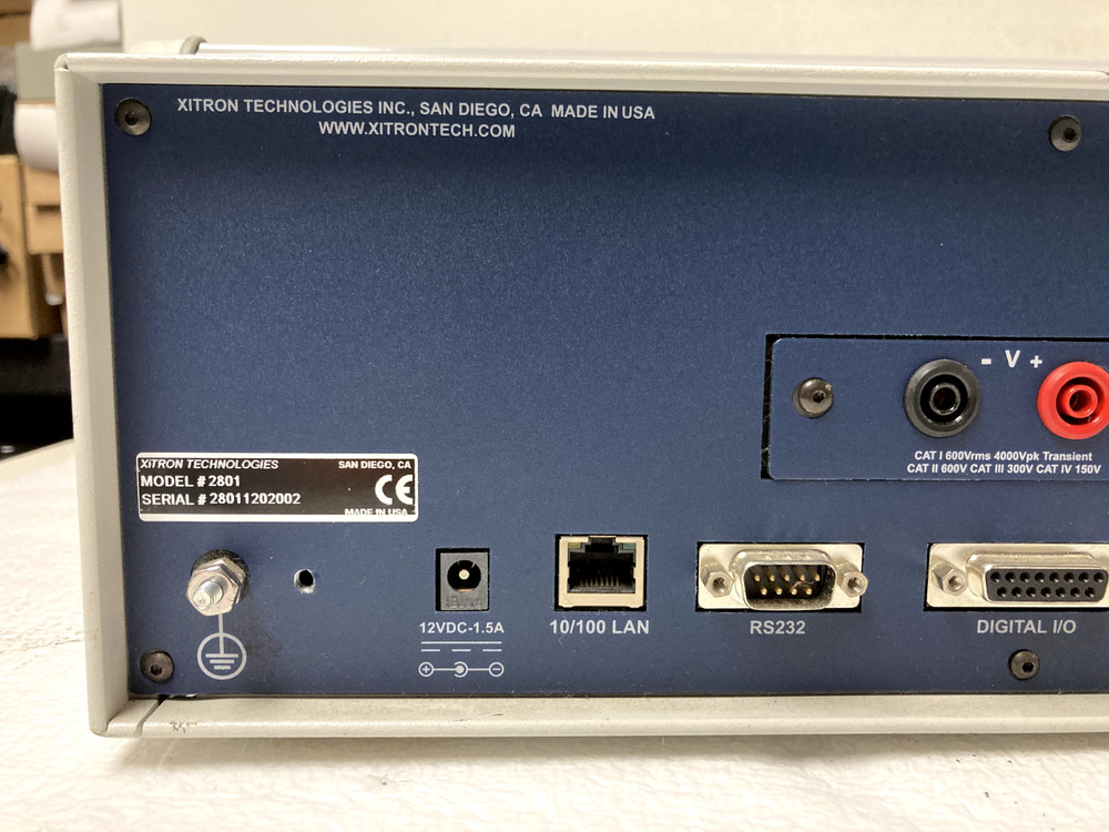 Xitron Technologies 2801 Single Channel Power Analyzer Screen Issue For Parts