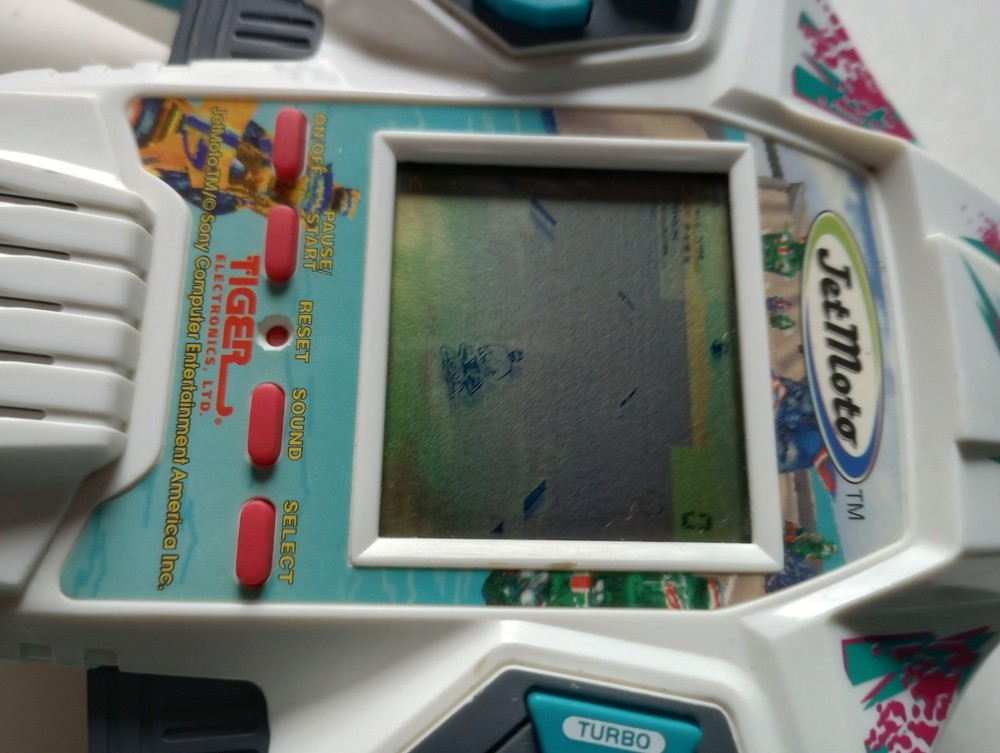 Jet Moto Electronic Handheld Game Tiger 1998 Tested