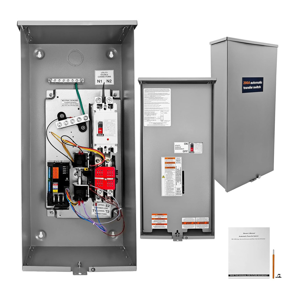 200 Amp Automatic Transfer Switch w/Power Management Replacement for Generac ...