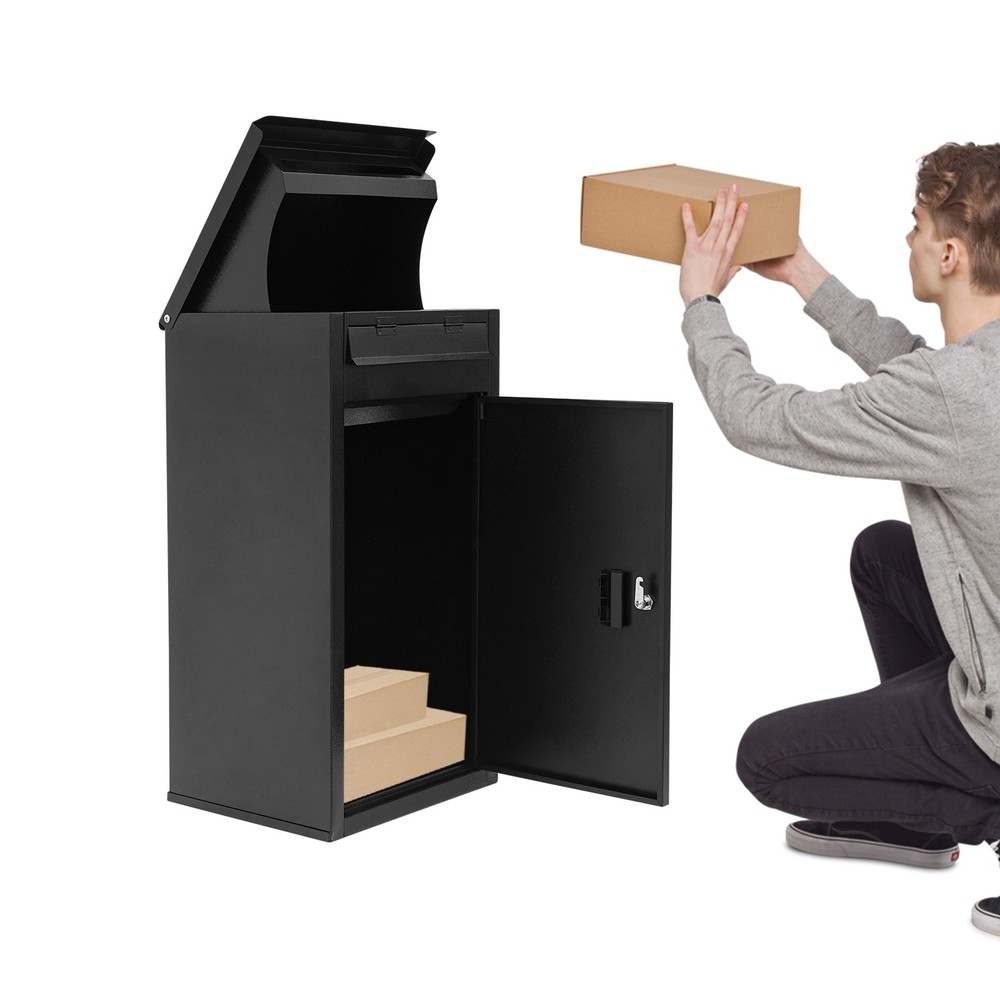 Parcel Drop Box Package Delivery Case Large Envelopes Mail Boxes with Key Lock