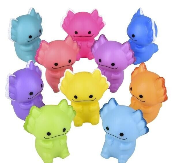 2" RUBBER AXOLOTLS - 10 Piece Assortment