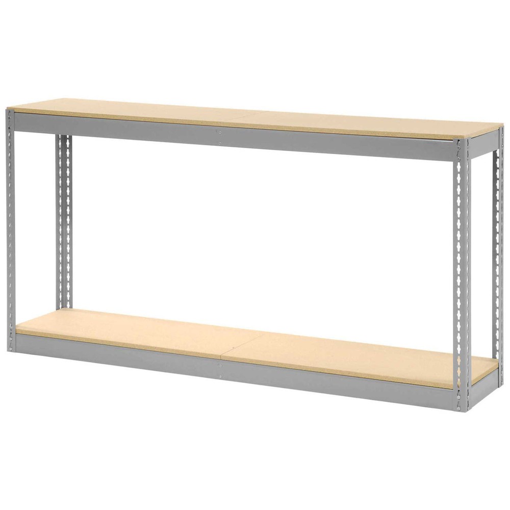 Record Storage Rack Without Boxes 72"W x 15"D x 36"H Gray