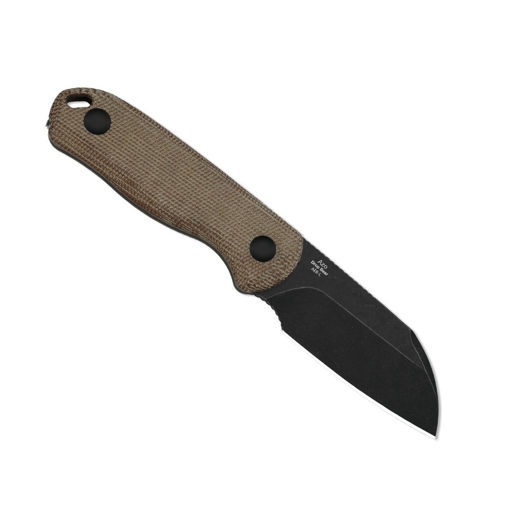 Kizer Drop Bear Fix Sheepsfoot Fixed Knife AEB-L Blade Micarta Handle + Sheath