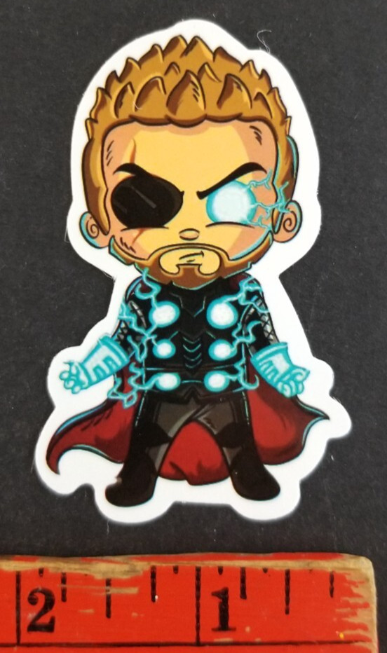 Thor Marvel Skateboard Sticker Card