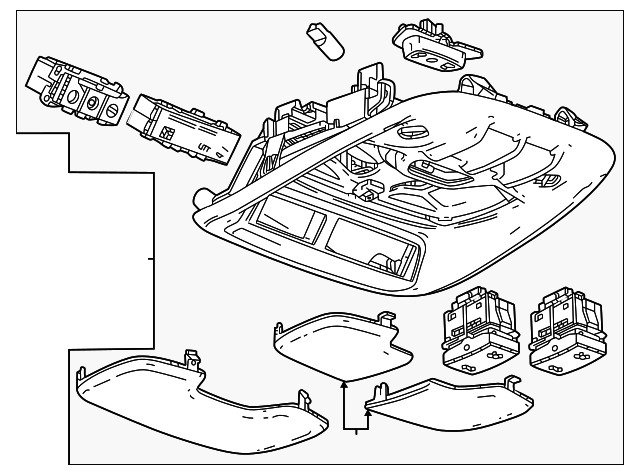 Genuine GM Overhead Console 85558639
