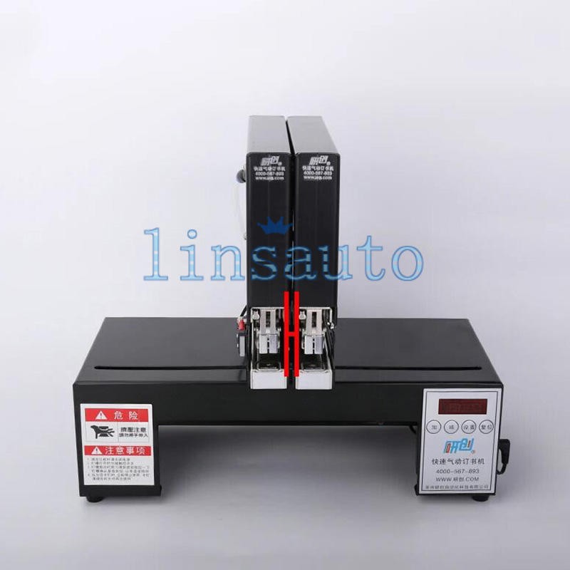 Double Head Automatic Electric Stapler Binding Machine Pneumatic Bookbinding
