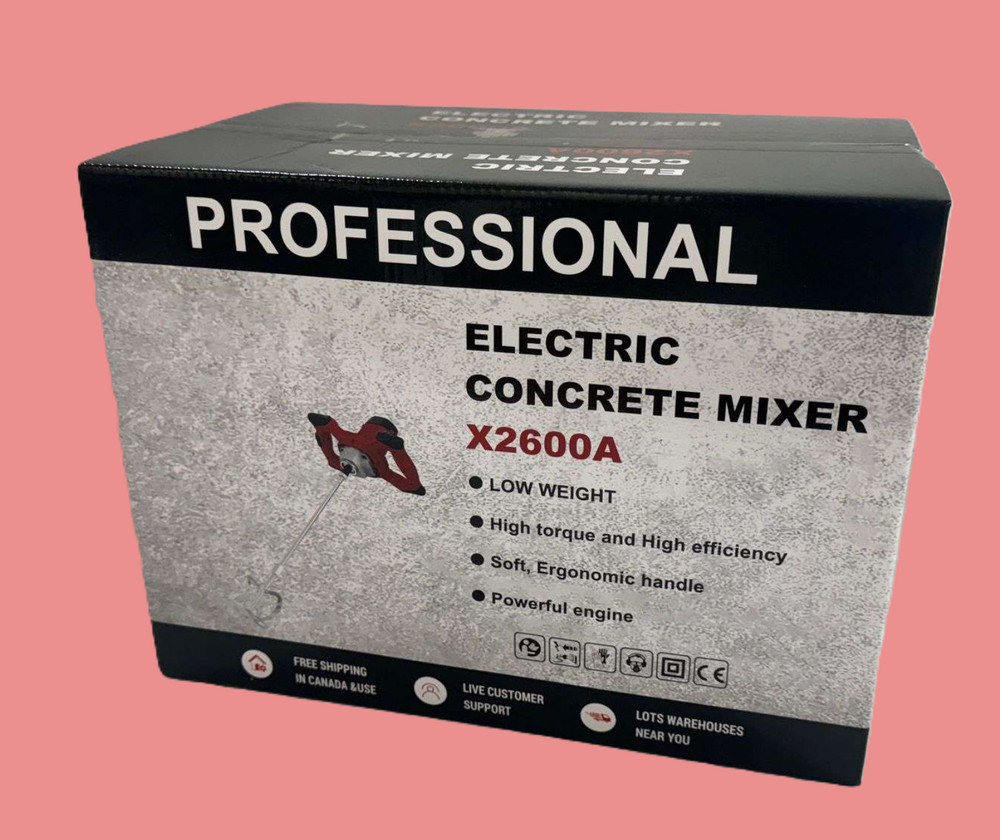 Professional X2600A Electric Concrete Mixer NEW