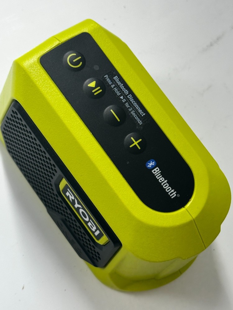 Ryobi ONE+ Portable Compact Smart Bluetooth Speaker PAD02 Tool Only