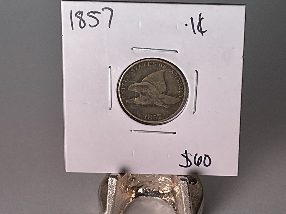1857 Flying Eagle 1 Cent Penny 1c