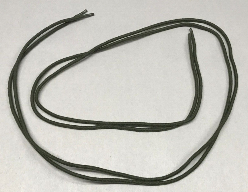 Elastic Replacement Draw Cord 54"  OD Green  USGI 2 Each