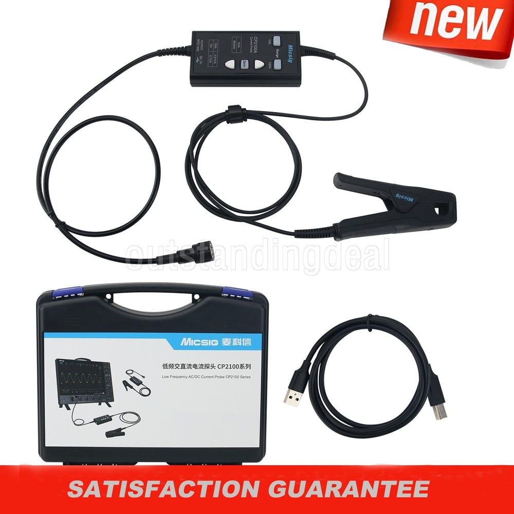 Micsig CP2100A 800KHz 10A/100A AC DC Current Probe for Oscilloscopes os67