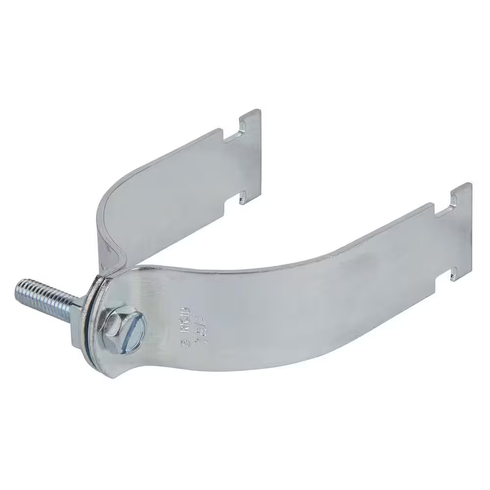 3 In. Pipe Strap - Silver Galvanized (Strut Fitting) (Z702 3EG-10)