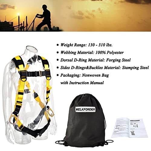 3D-Ring Industrial Fall Protection Safety Harness Basic(5-point Harness)