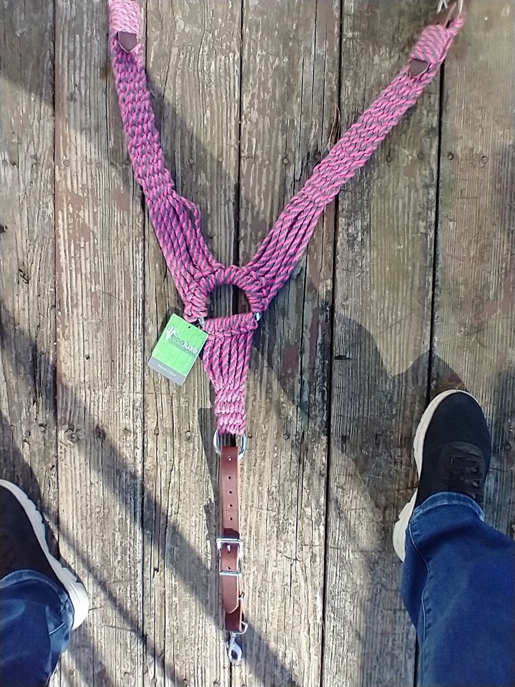 Weaver EcoLuxe Bamboo Pulling Breast Collar Pink/Charcoal