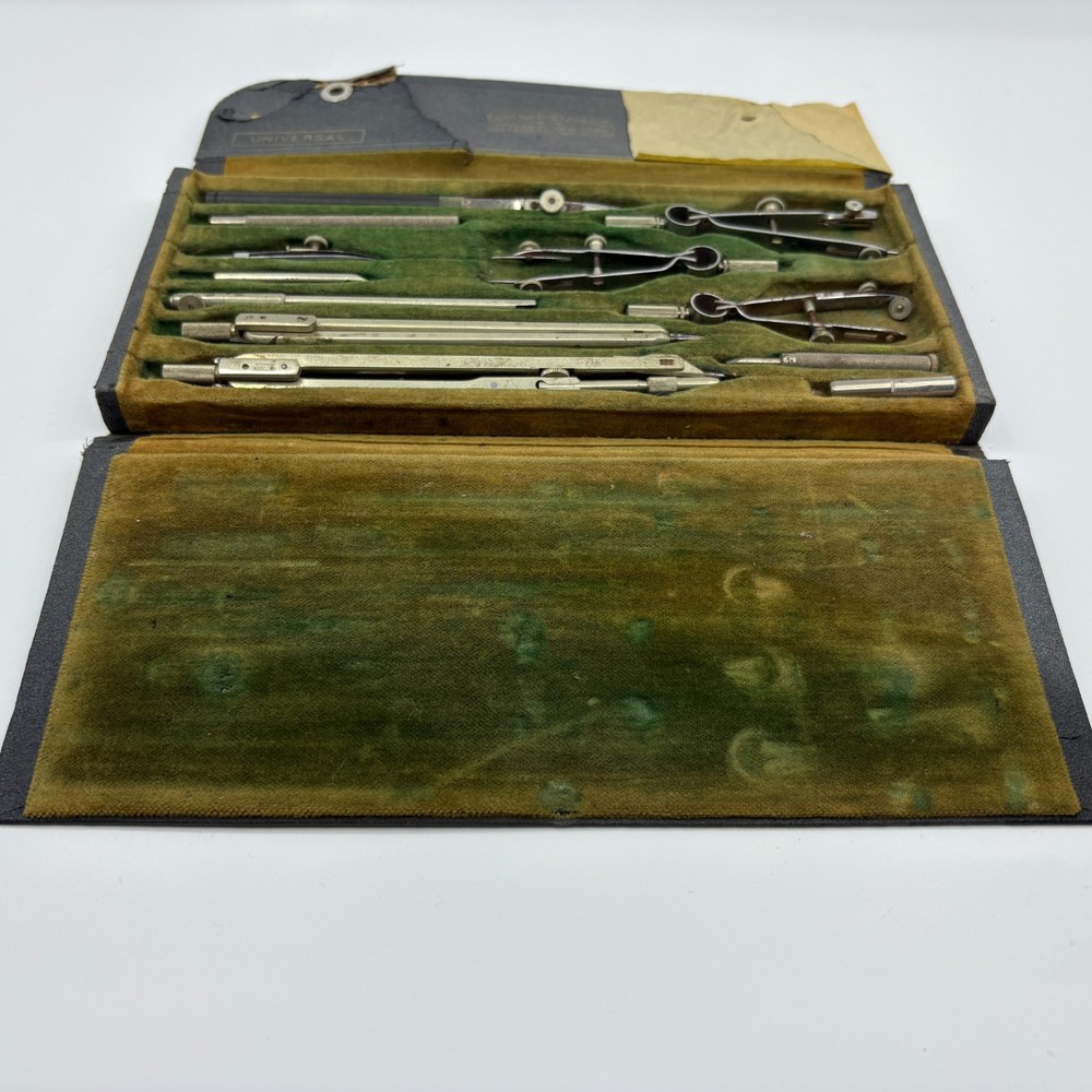 Eugene Dietzgen Universal Drafting Set Germany Compass Divider Set Untested
