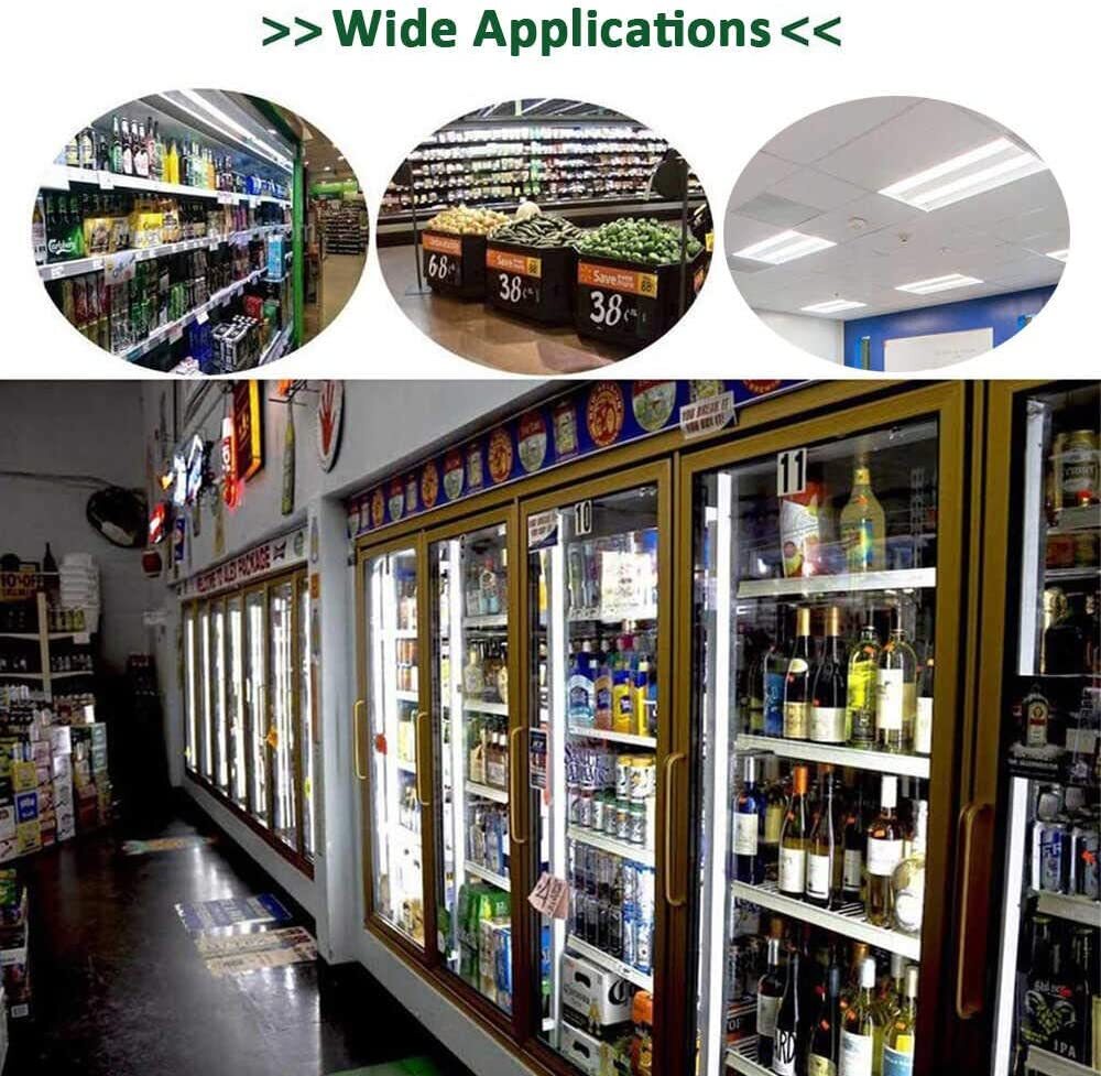 JESLED T8 2FT 9W LED Tube Light Bulb 1170LM G13 24 inch LED Shop Light