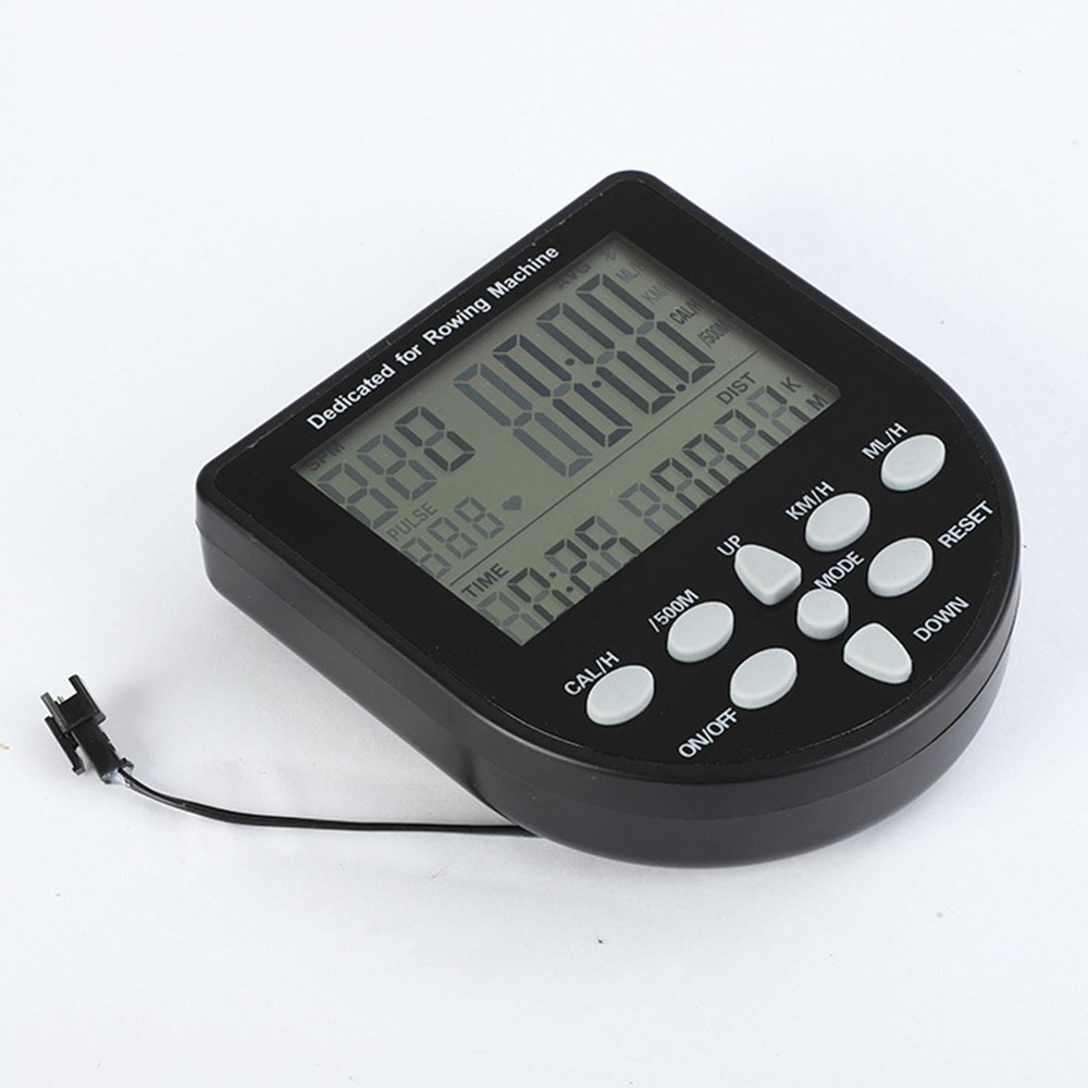 Rowing Machine Counter Monitor Easy to Use Replacement Professional Timer Meter