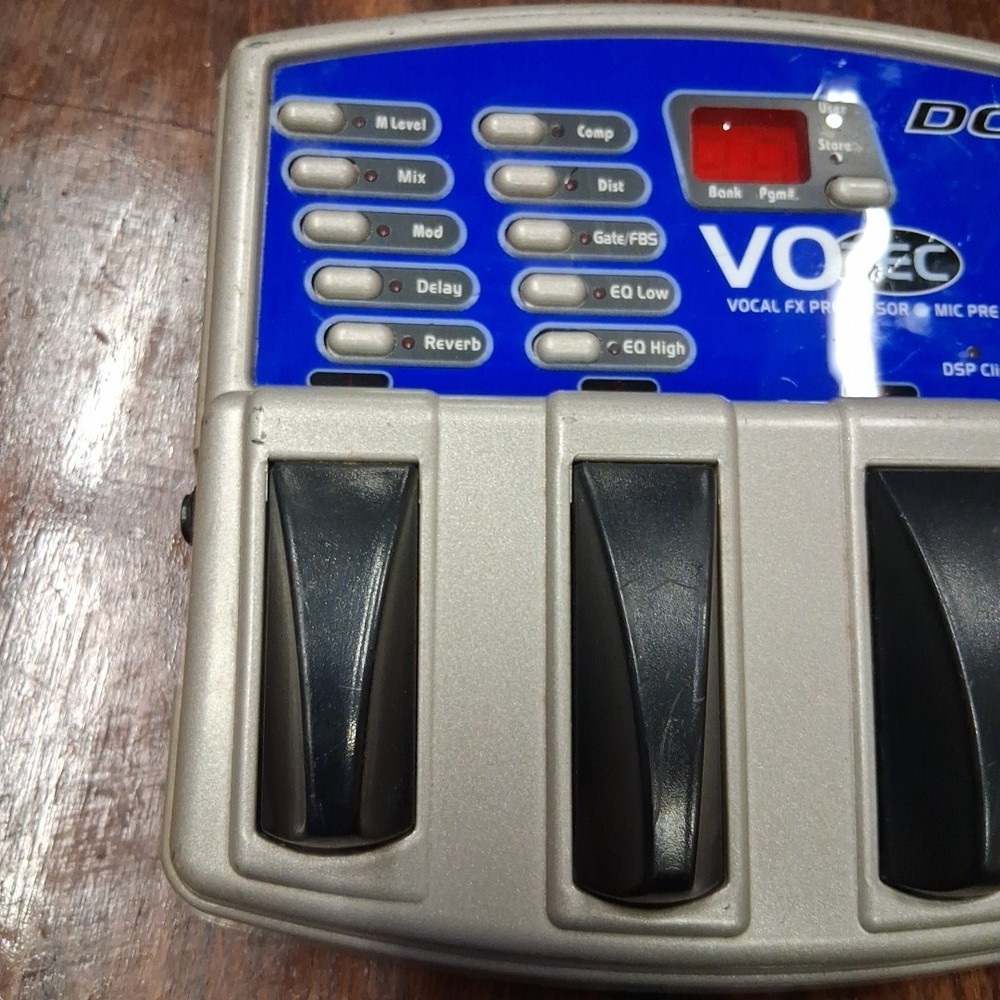 DOD VOTEC Vocal FX Processor Pedal / Microphone Preamp Untested
