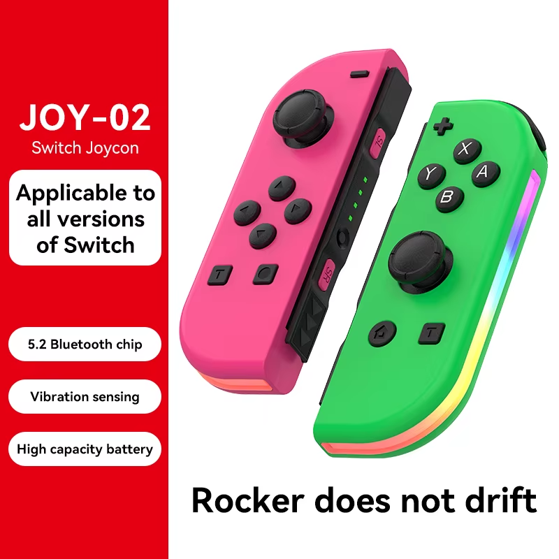 Switch joycon Wireless Controller NS Host Left and Right with RGB Small Handle