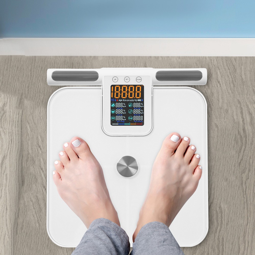 8 Electrode Smart Body Fat Scale with App - Body Composition Analyzer