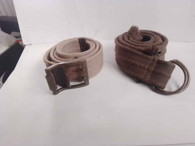 Vintage Army Belt Pair