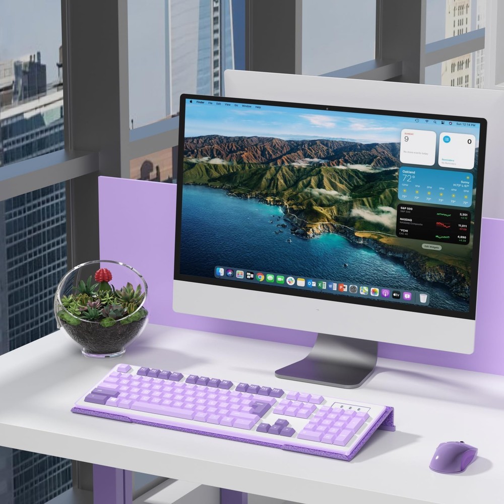 Comfortable Computer Keyboard Stand - Ergonomic Keyboard Riser Acrylic Tilted...