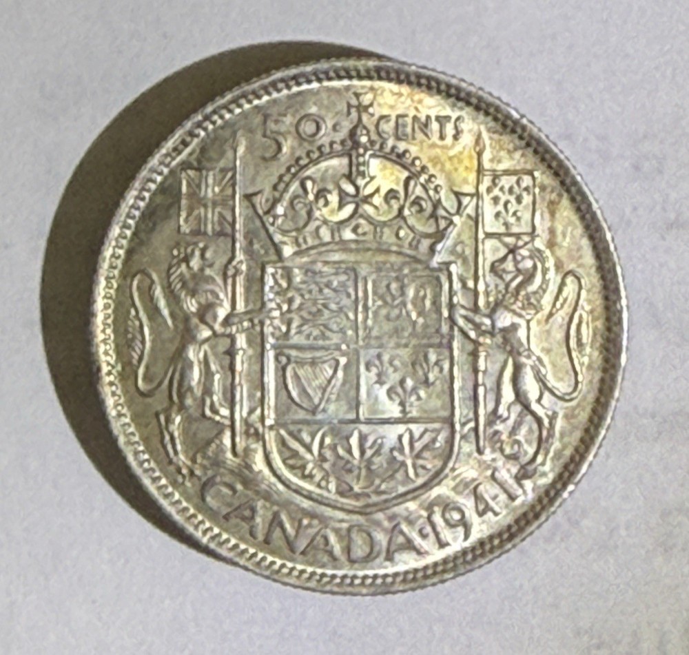 1941 Canada Silver Half Dollar Uncirculated