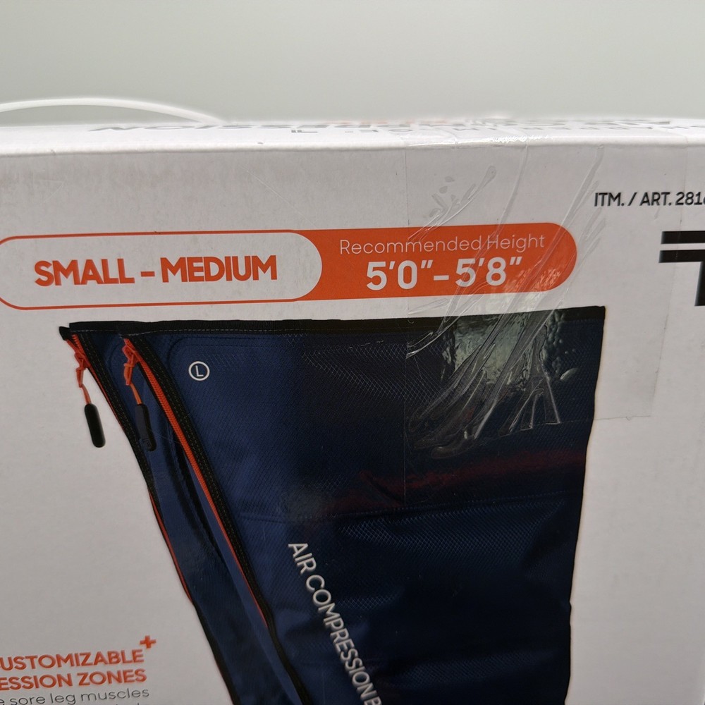 Sharper Image Air Compression Boots Flex Leg Recovery System Small/Medium (Blue)