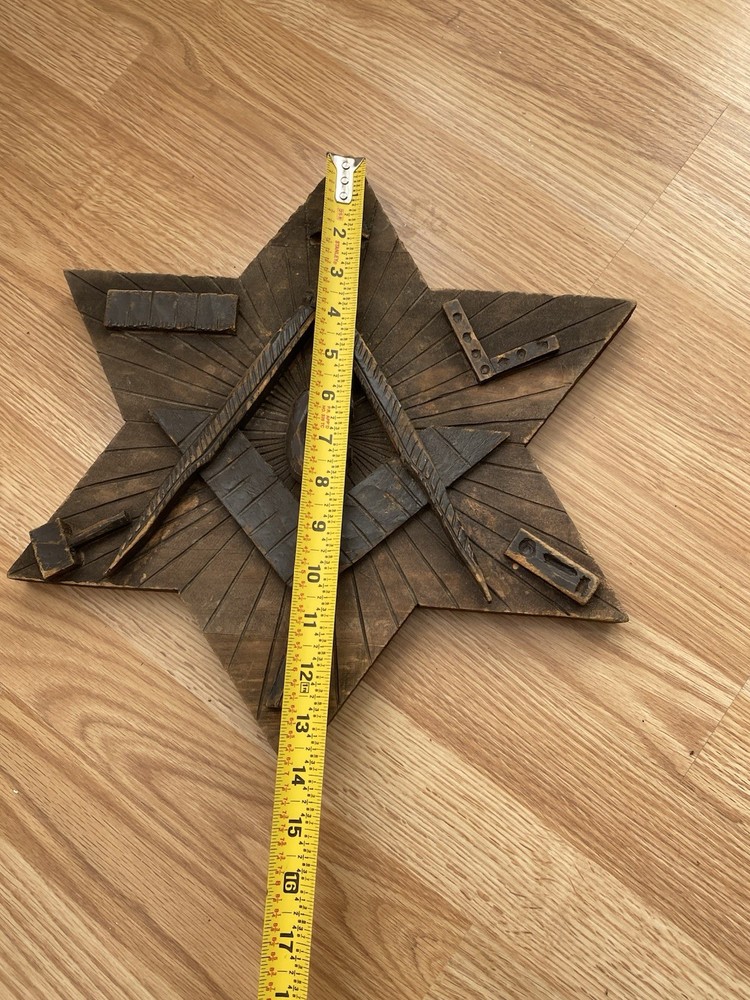 Masonic Carved Wood Sign
