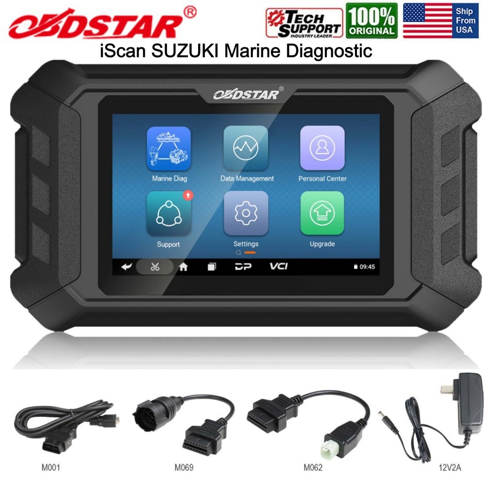 OBDSTAR iScan for SUZUKI Marine Diagnostic OBD2 Scanner Code Reader Action Test