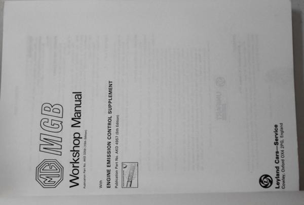 【MG】 Mg Mgb Workshop Manual