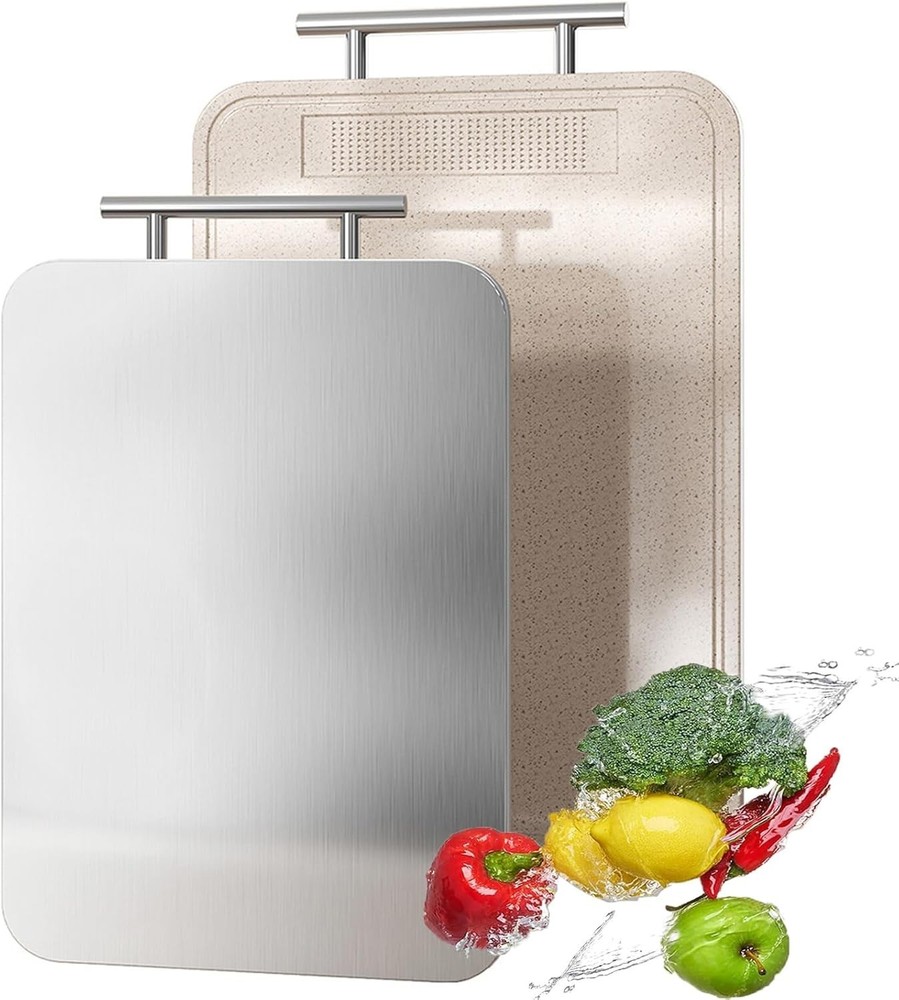 Titanium Cutting Board Double Sided Pure Titanium Cutting Boards Kitchen Pure