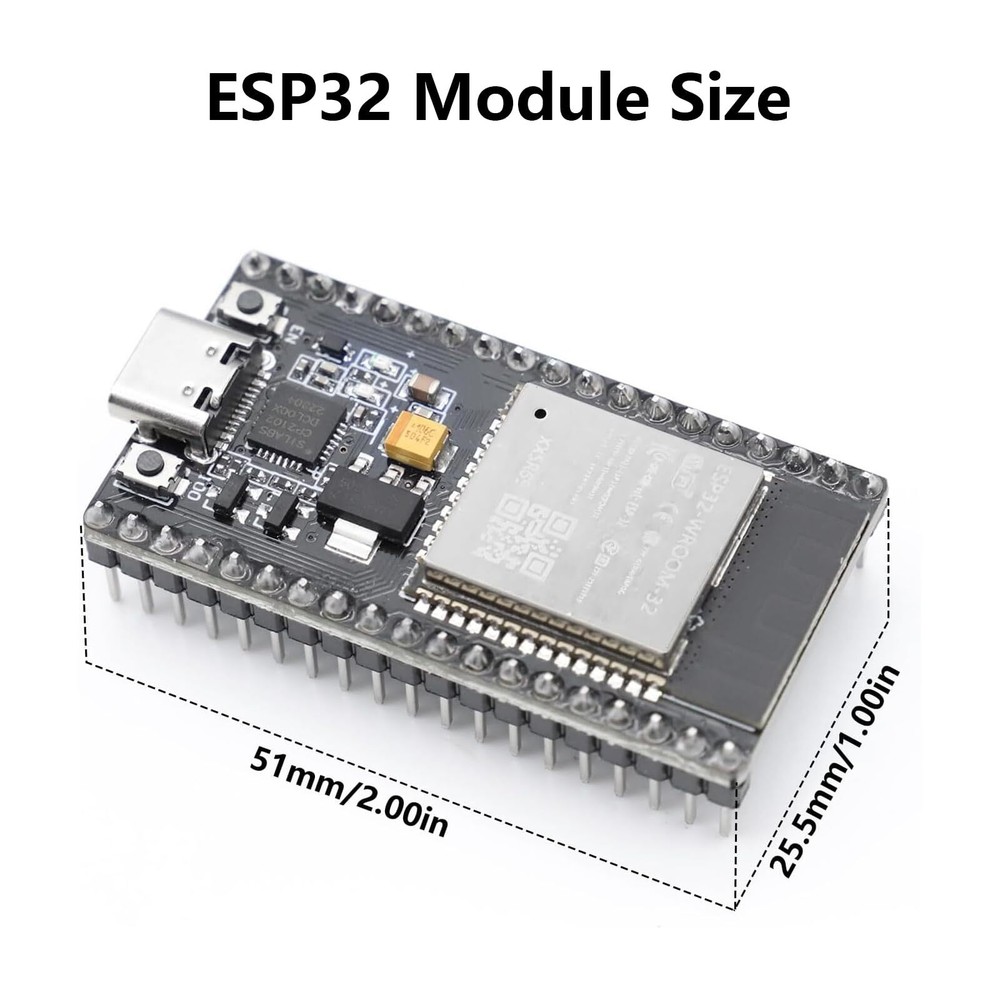 ESP32 Development Board 5 Pcs ESP32 ESP-WROOM-32 Module with CP2012 Chip WiFi...