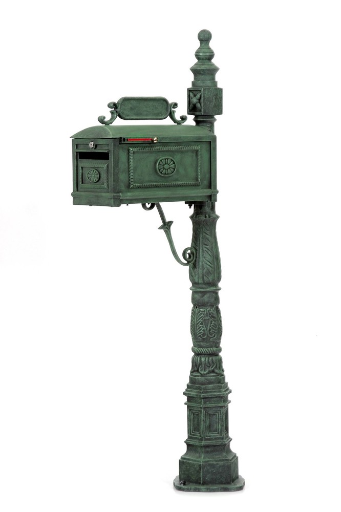 Locking VERDE Mailbox Premium Secure Cast Aluminum Mailbox Better Box Mailboxes