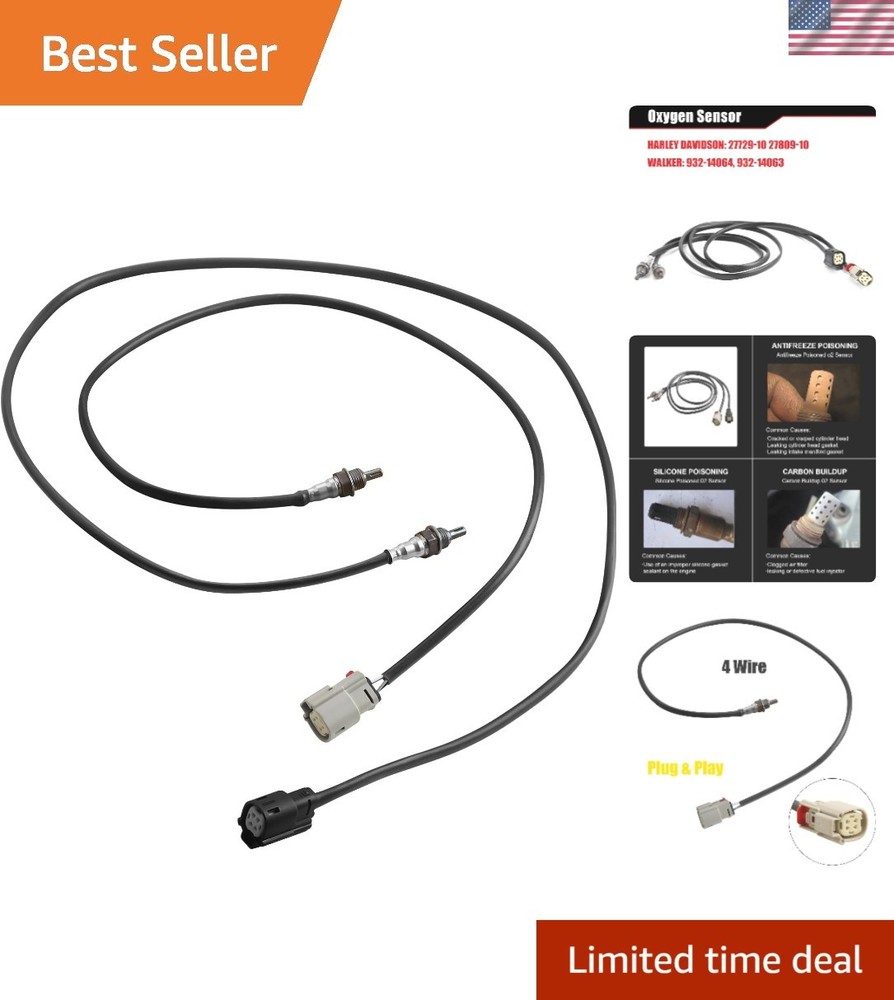 Digital Oxygen Sensor for 2010-2017 Harley Davidson - OEM Compatible Replacement