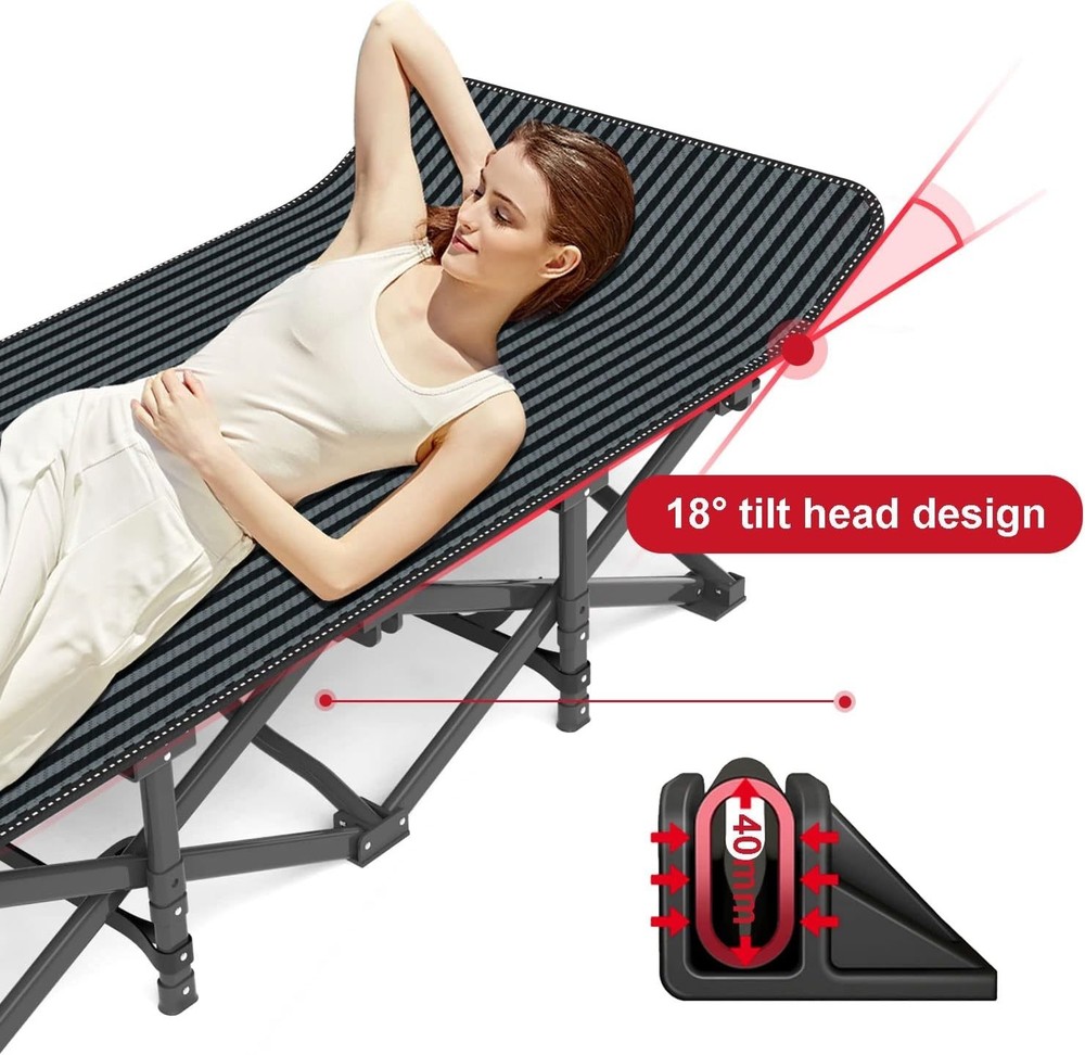Folding Tent Cot for Adults - Comfortable Sleeping Solution