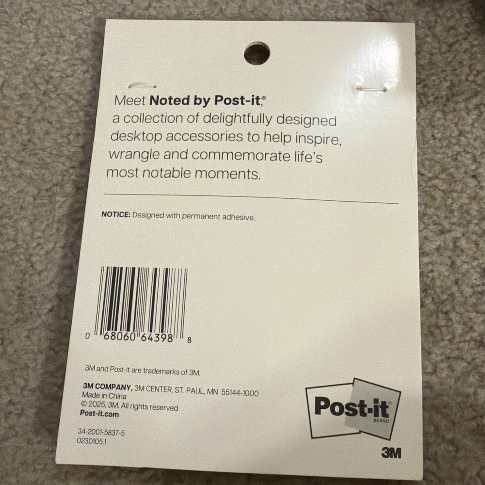 Adhesive Pen Loops Noted By Post It