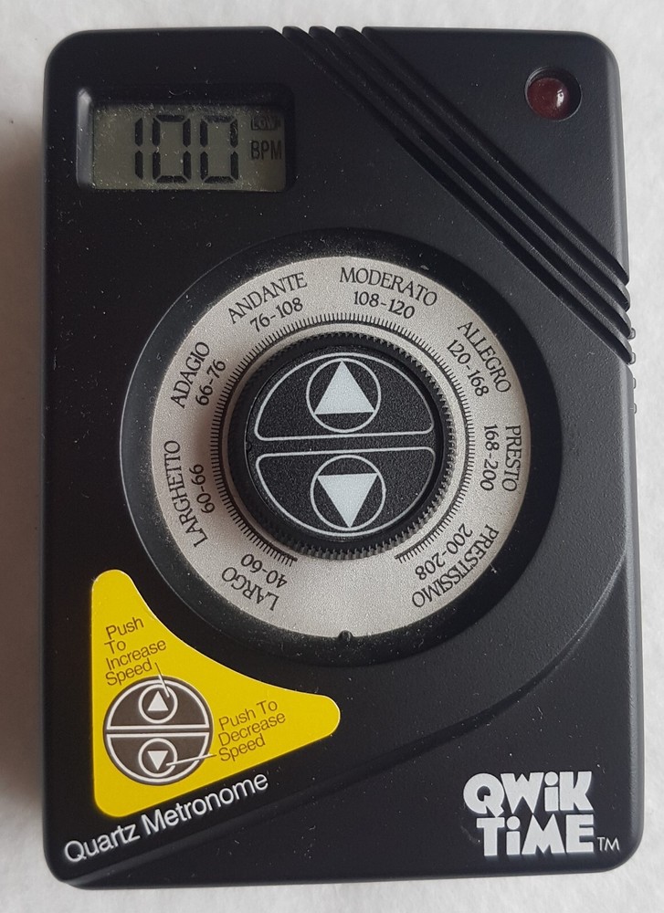 Qwik Time Electronic Quartz Metronome 1995