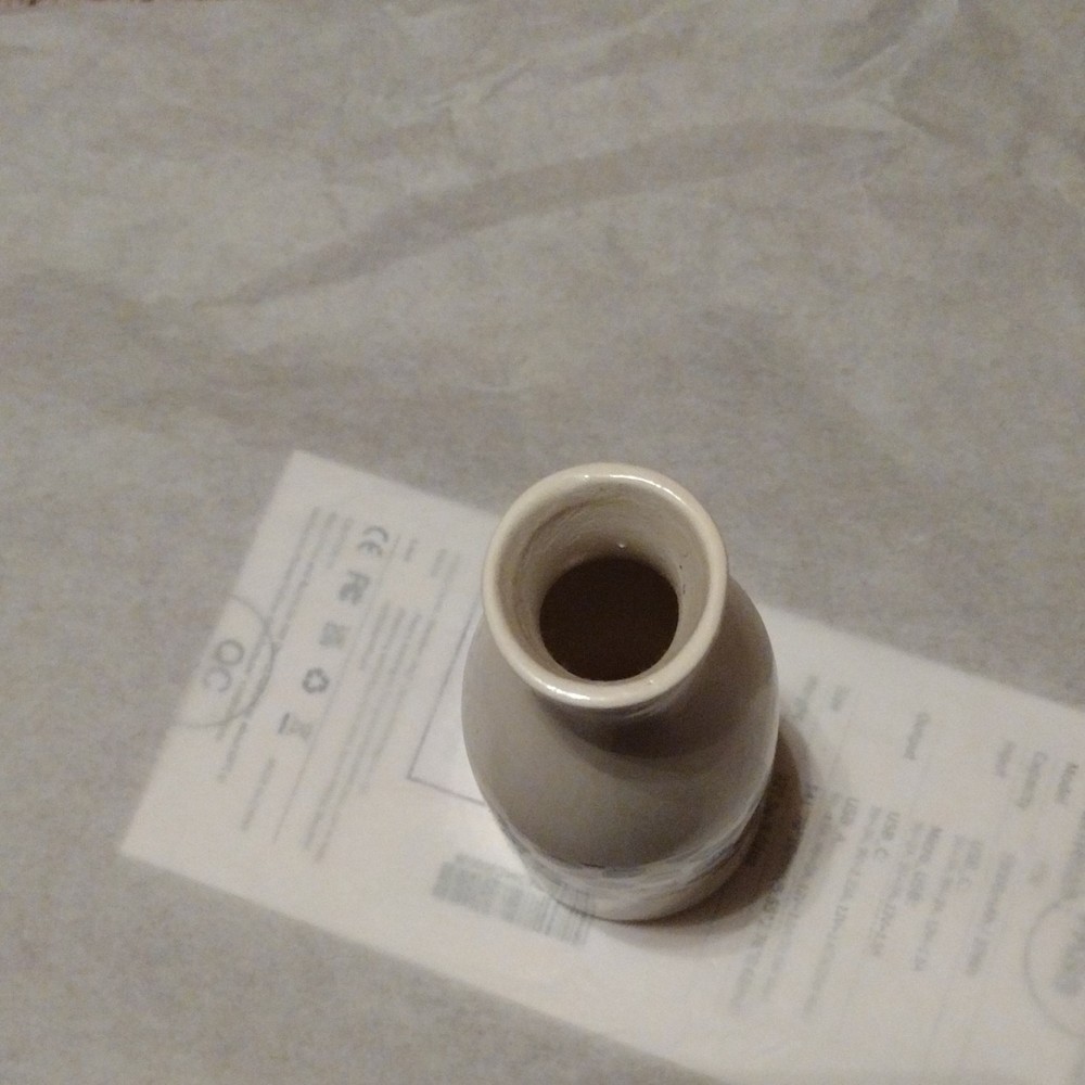 Ceramic Vase Small Round Glazed Abstract Multicolor Pattern Contemporary Design