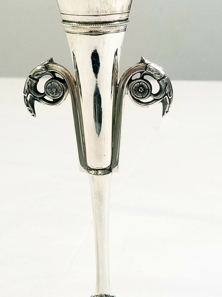GORHAM STERLING SILVER VASE 1868