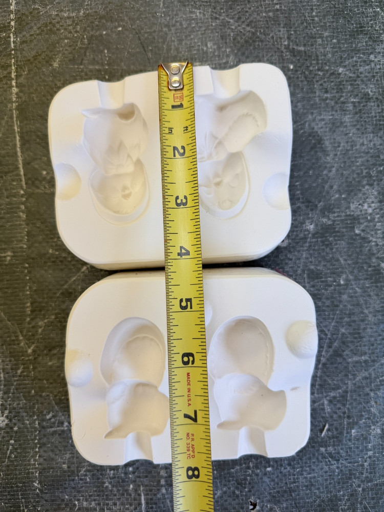 VINTAGE KIMPLE CERAMIC MOLD #792 TWO CHICKS