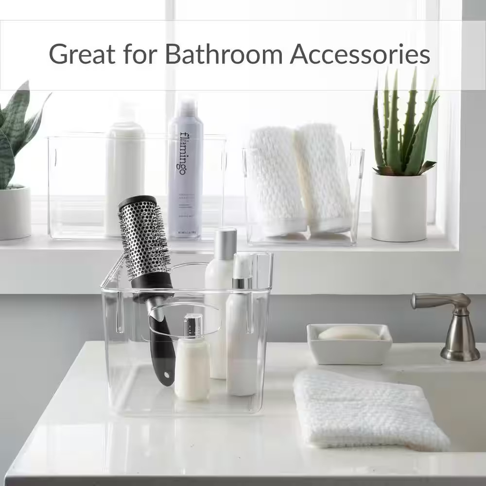 Square Open Front Organizer in Clear