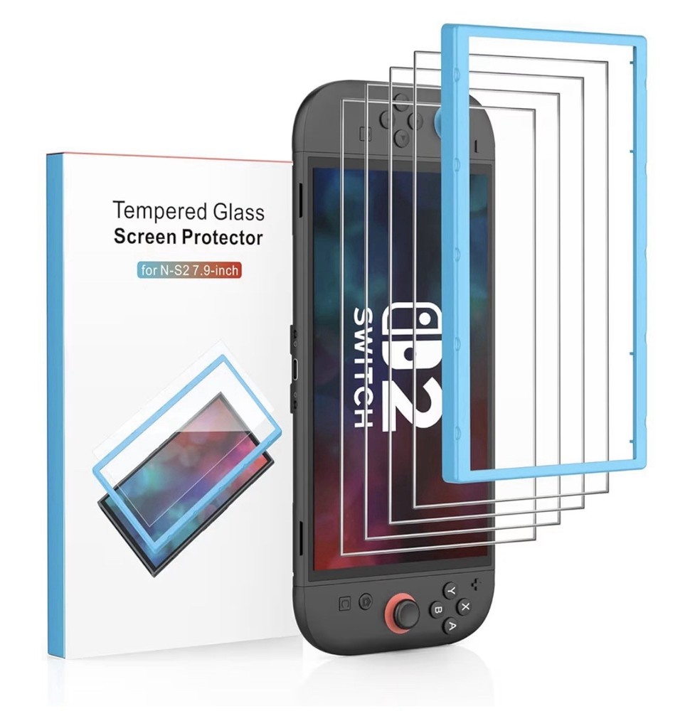 Nintendo Switch 2 Tempered Glass Sreen Protector 4 Pack